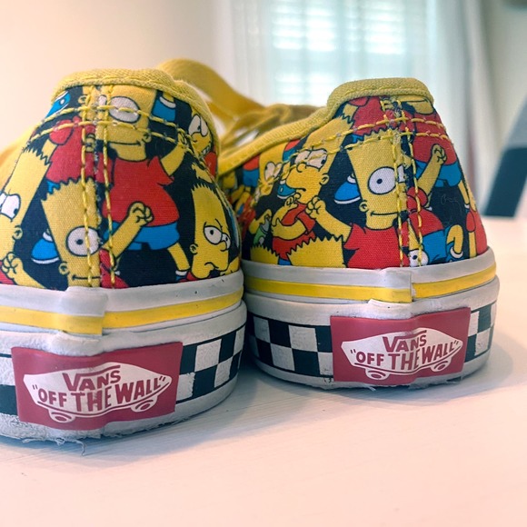 Rare Kid's Youth Matt Groening The Simpsons Vans Sneakers US Size 1.5 Y 1.5Y - Picture 8 of 12